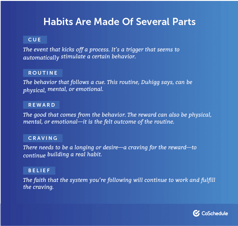 Parts of a Habit Definitions