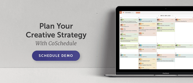 Schedule your demo of CoSchedule