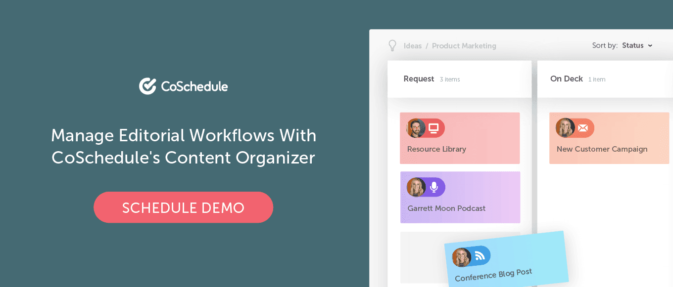 Manage editorial workflows