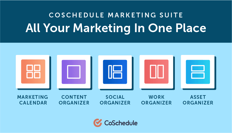 Get All Your Marketing In One Place with the CoSchedule Content Marketing Platform