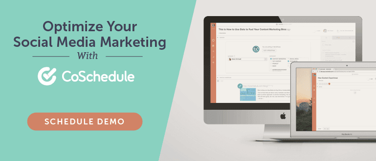 Escalonhe o seu CoSchedule Demo