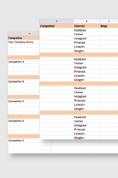 Social Media Competitive Analysis Template