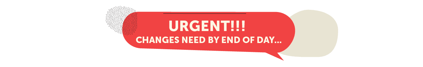 Urgent changes needed graphic