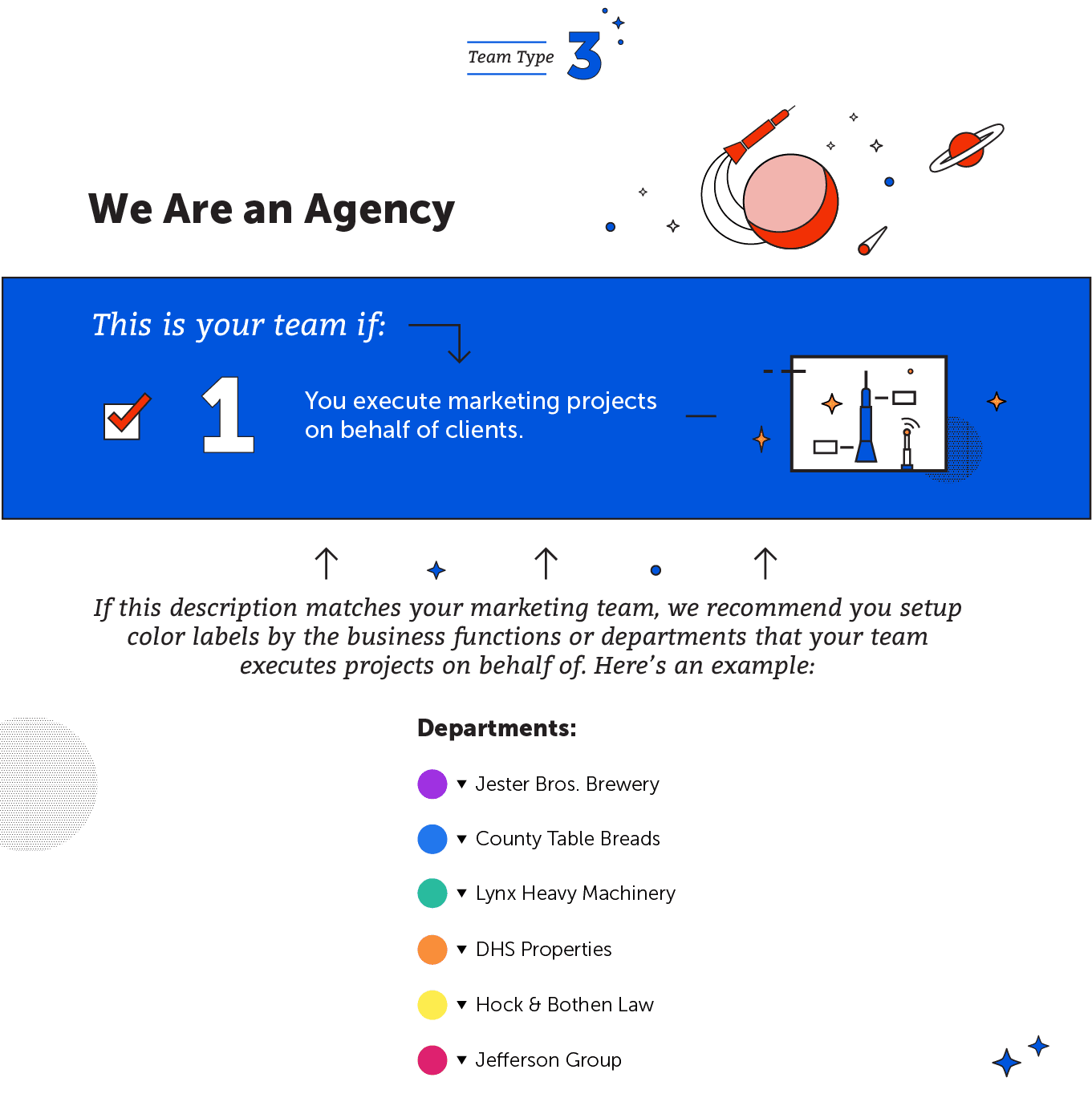 We are an agency