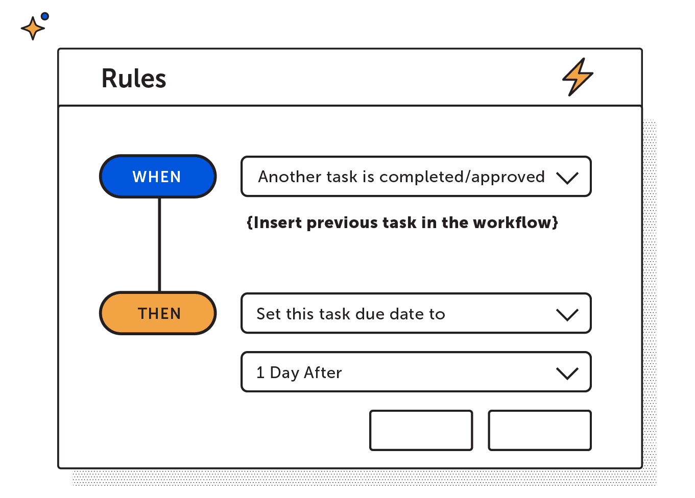 Set task due date rule