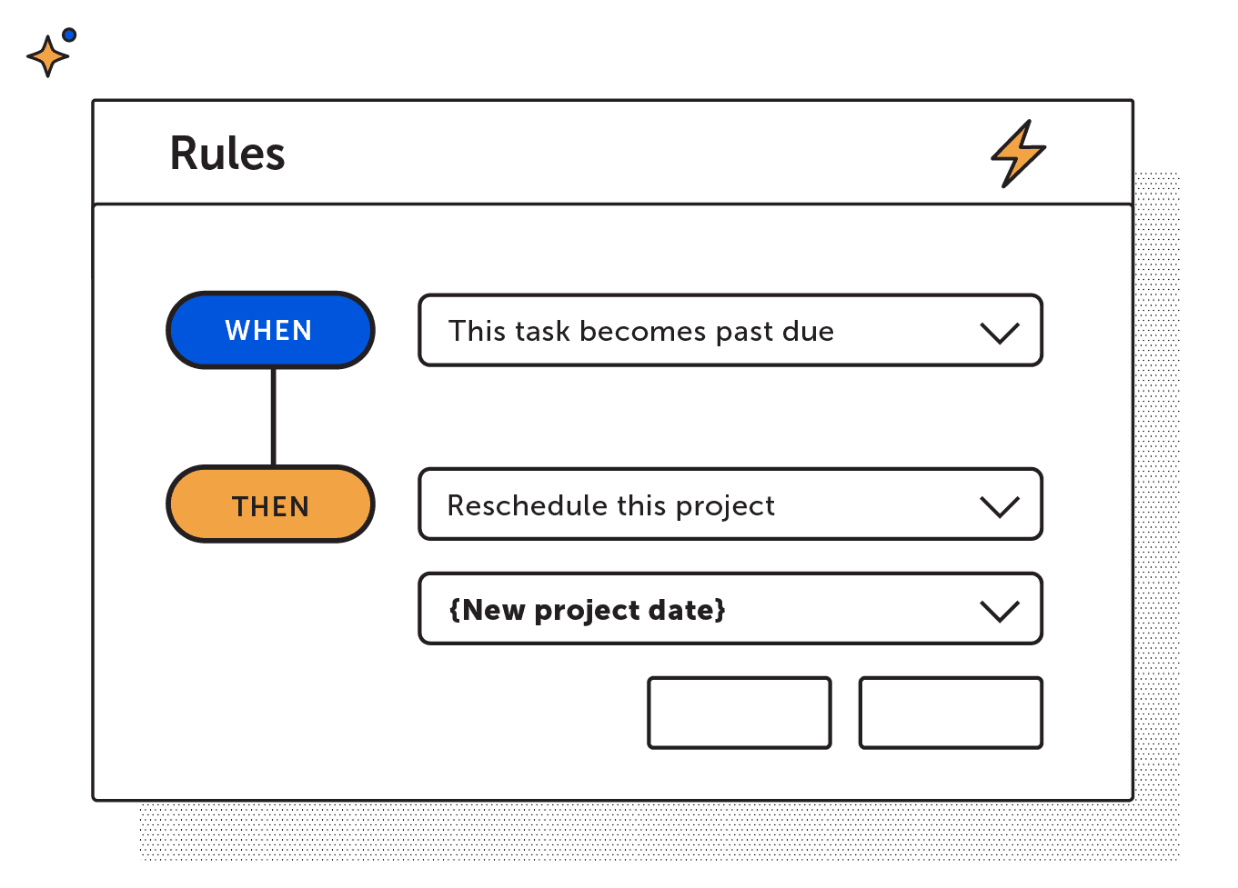 Reschedule project task rule
