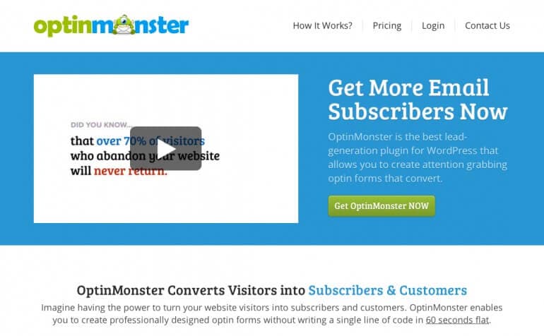 OptinMonster For WordPress Lead Collection