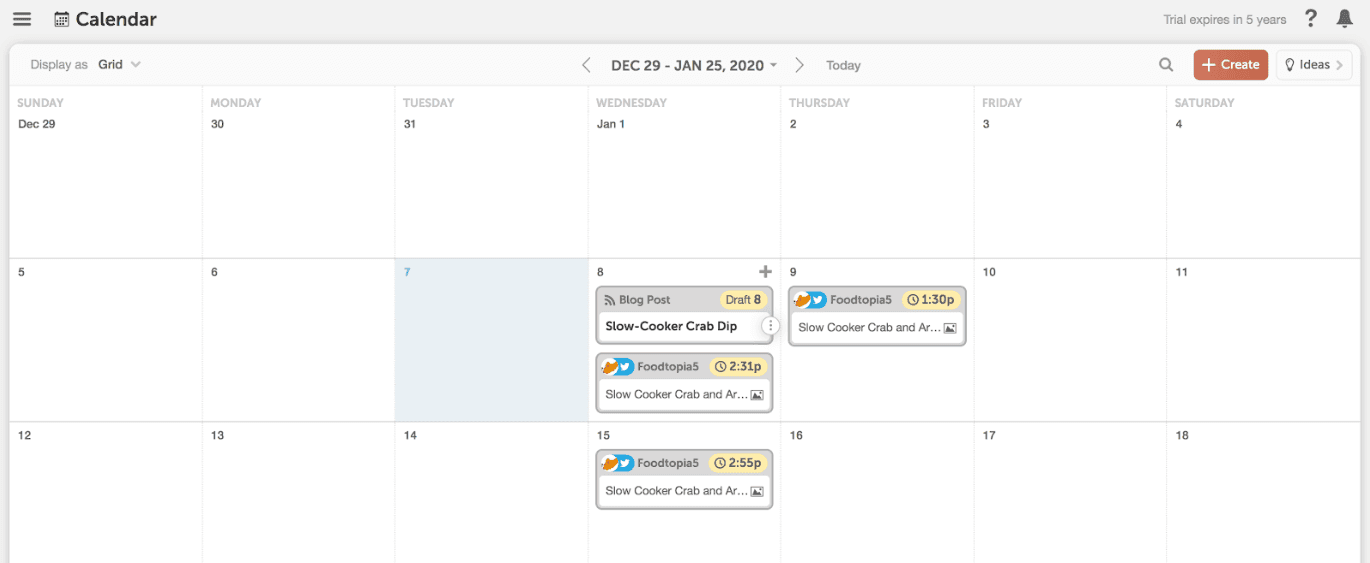 CoSchedule Calendar