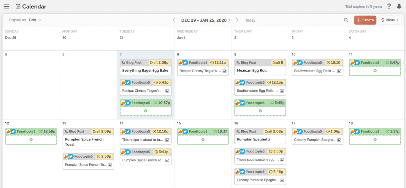 ReQueue and Content planned on CoSchedule Calendar.