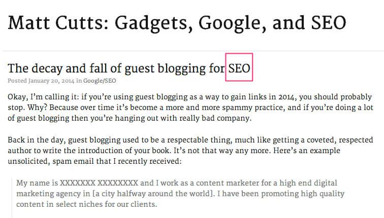 guest blogging opportunities for SEO