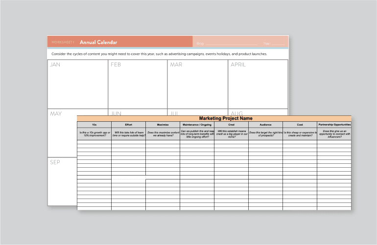 marketing project management template
