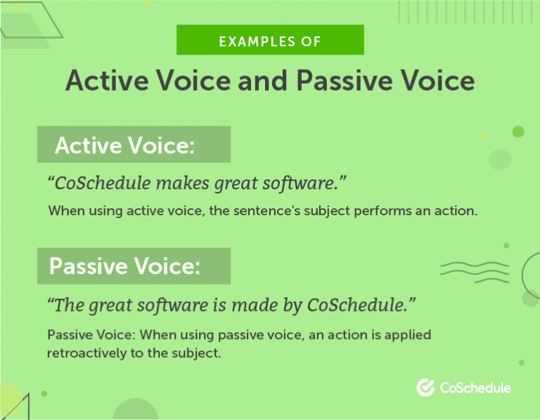 active vs passive voice in academic writing