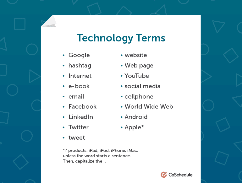 How to Write Technology Terms in AP Style