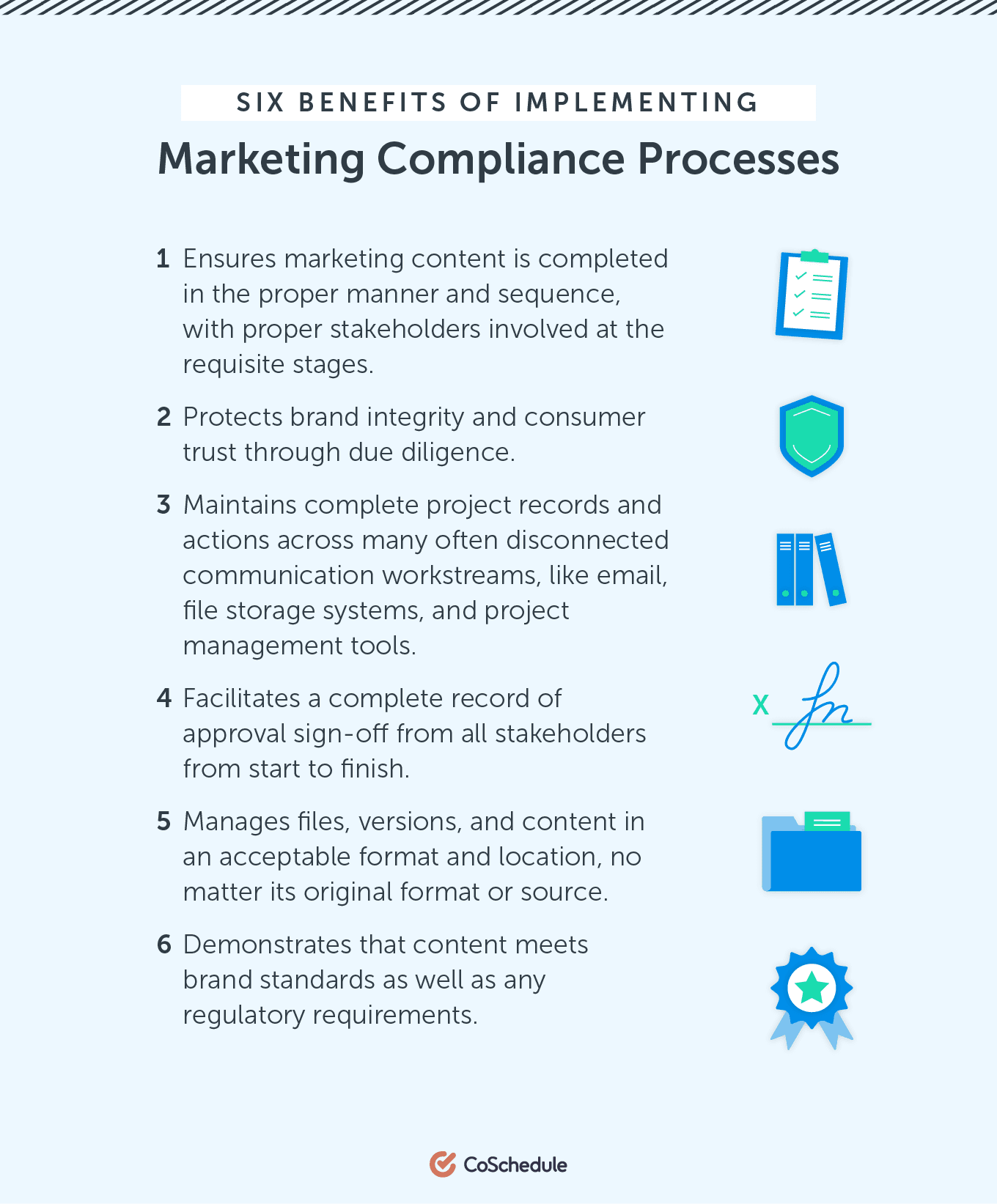  Six Benefits of Implementing Marketing Compliance Processes