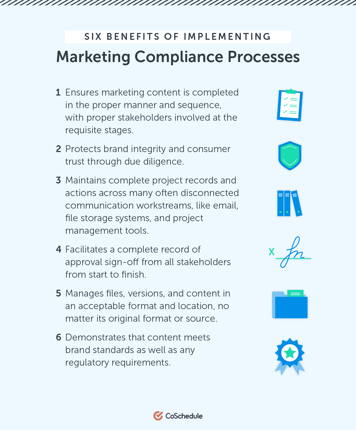 Six Benefits of Implementing Marketing Compliance Processes