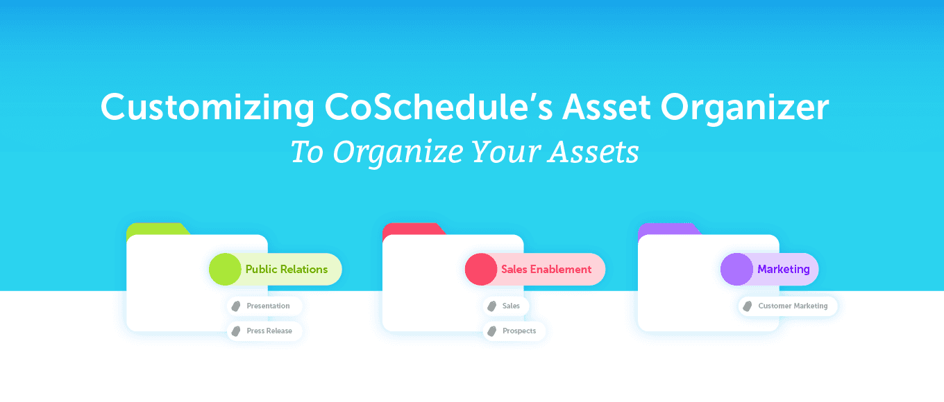 Customizing CoSchedule’s Asset Organizer To Organize Your Assets