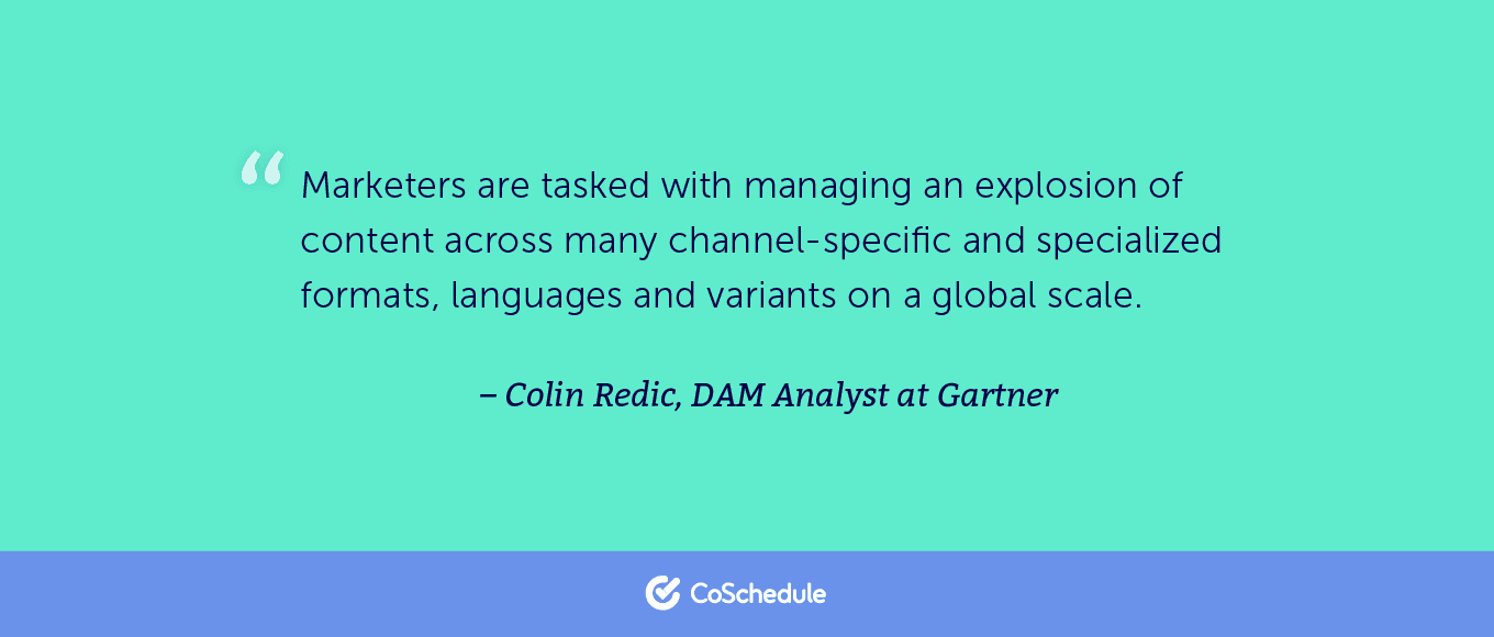 quote from Colin Redic about marketing management