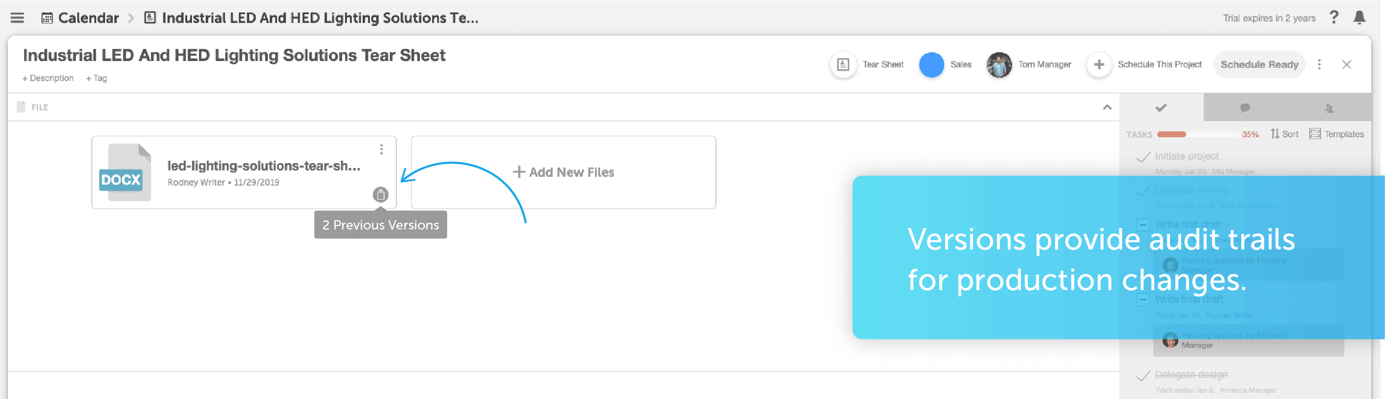 Explanation of audit trails that help you track changes