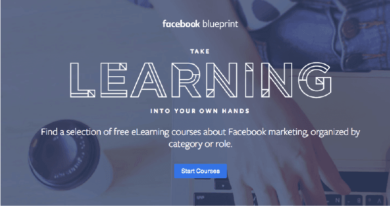 Start a course through Blueprint by Facebook.