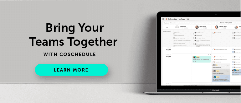 Collaborez Avec CoSchedule Aujourd'hui