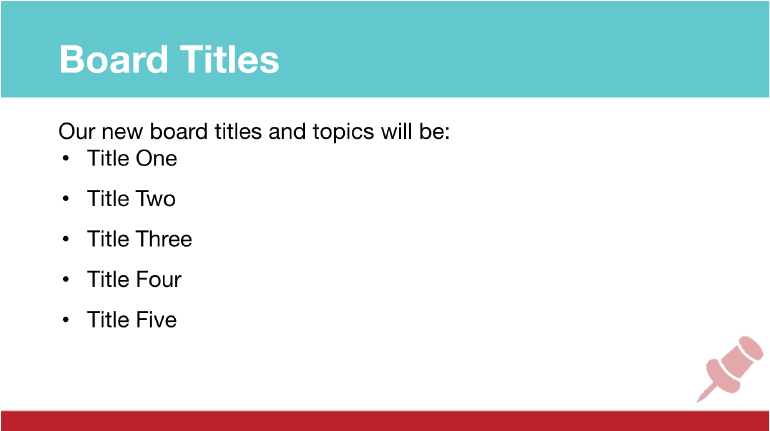 Pinterest Marketing Strategy: Board Titles