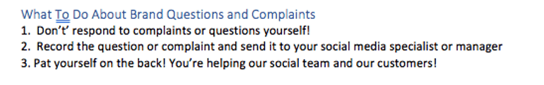 What to Do About Brand Questions and Complaints