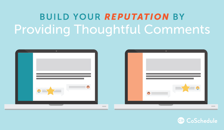 build your reputation with blog comments