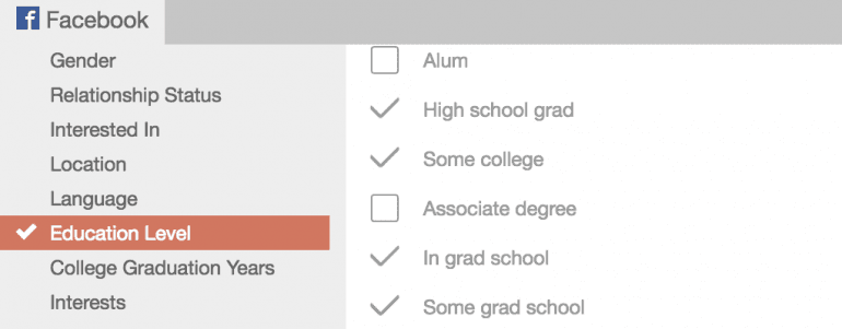 Targeting college grads