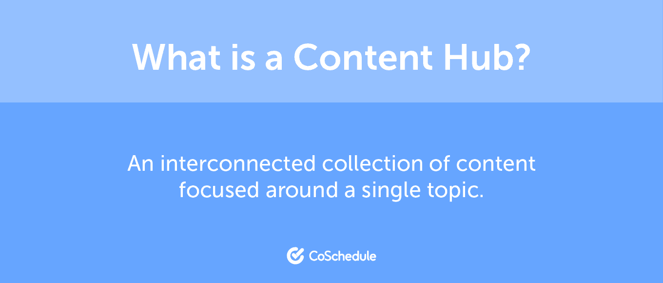 The definition of content hubs