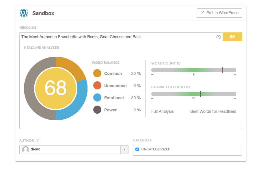 Headline Analyzer