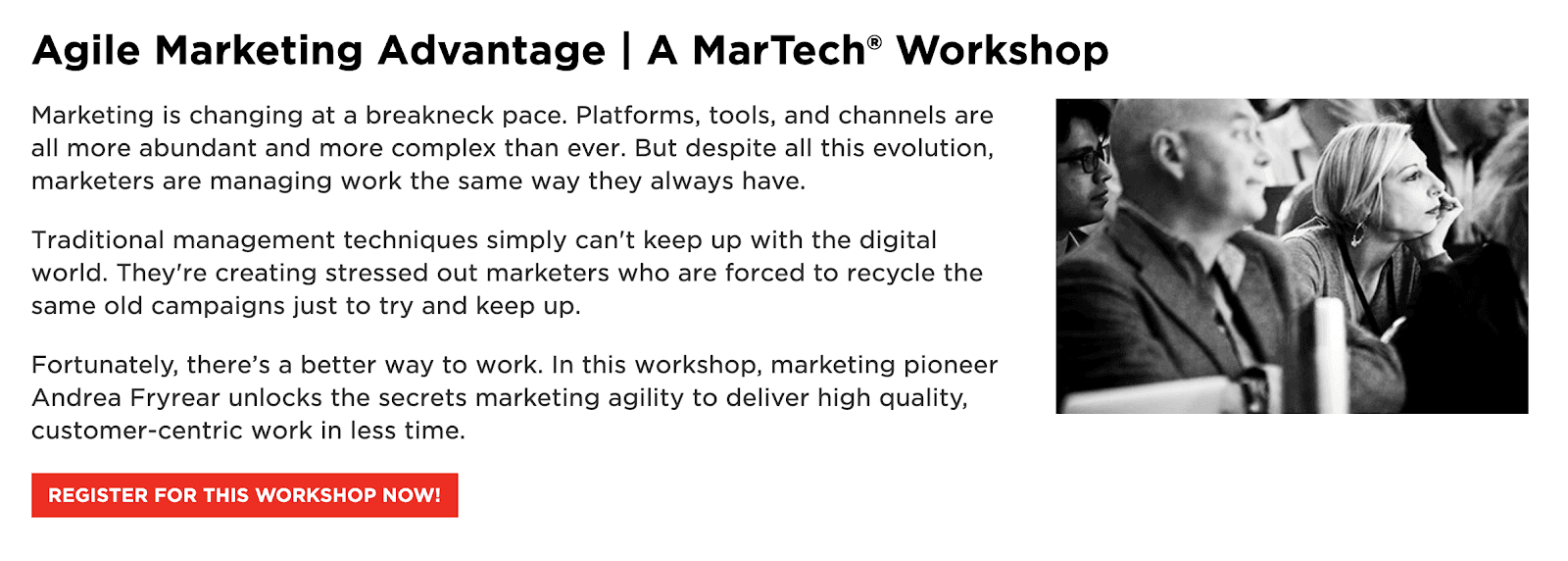 MarTech: Agile Marketing Advantage (Workshop)