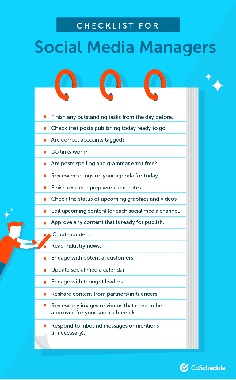 Daily Social Media Checklist for Managers