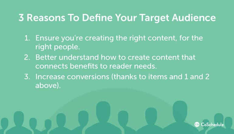 3 Reasons to Define a Target Audience