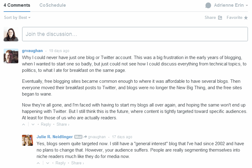 disqus comments