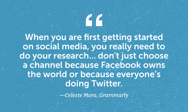 When you are first getting started on social media, do your research ...