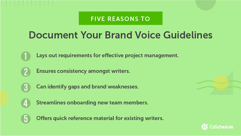 5 Reasons to Document Your Brand Voice Guidelines