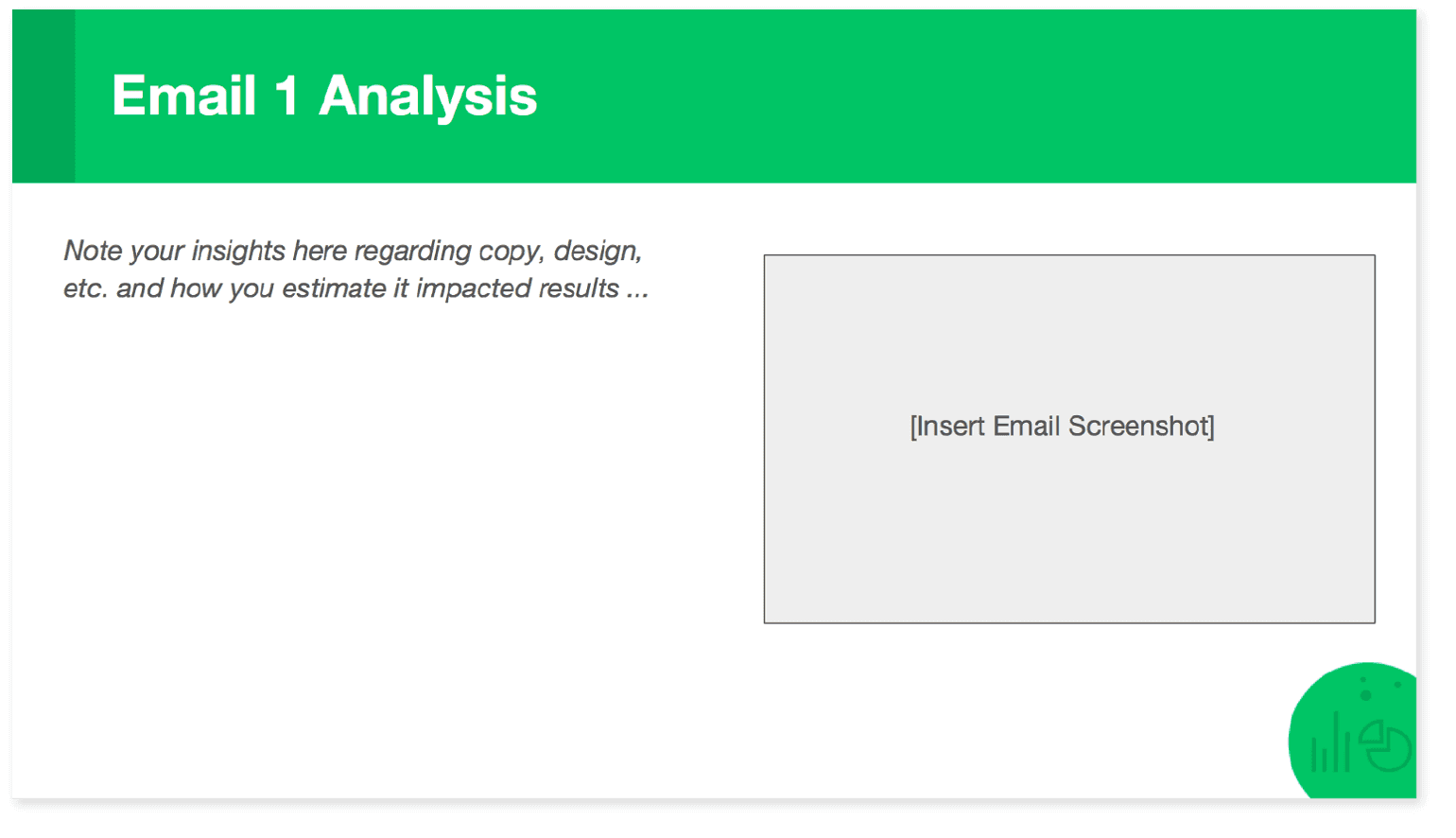 Screenshot of the report template