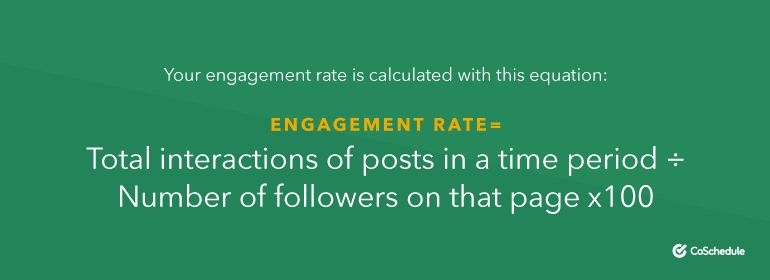 How to calculate engagement rate.