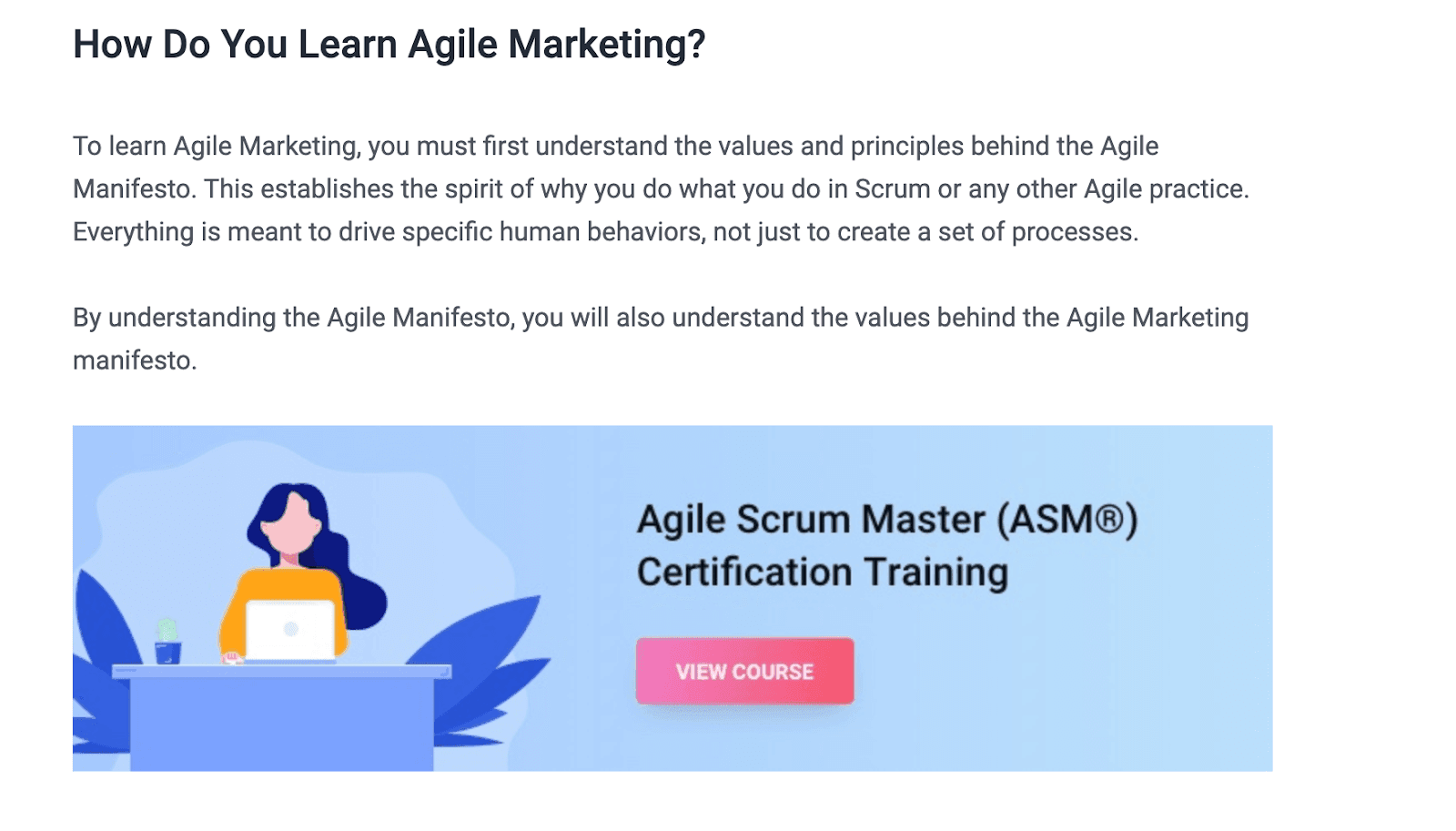 Simplilearn: What Is Agile Marketing and Why Do You Need It (Article + Certification)
