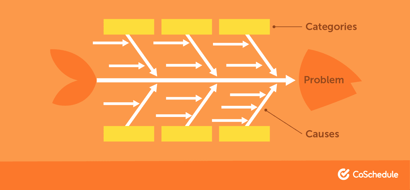 Using a fishbone diagram to discover the root of the problem