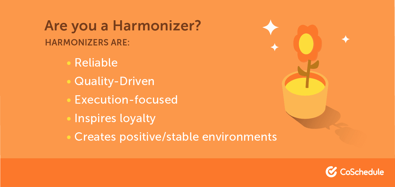 A list of traits that make up a harmonizer