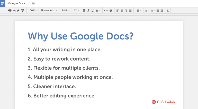 Why to use Google Docs