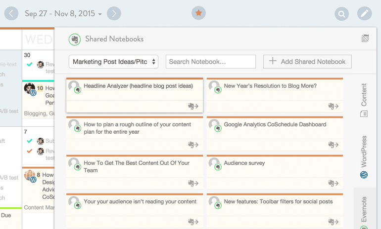 how to work with designers using Evernote and CoSchedule