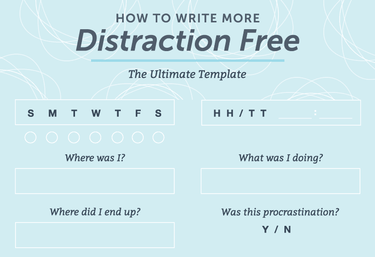 how to write more with distraction-free writing