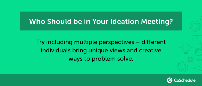 Who should you invite to your creative ideation workshop?
