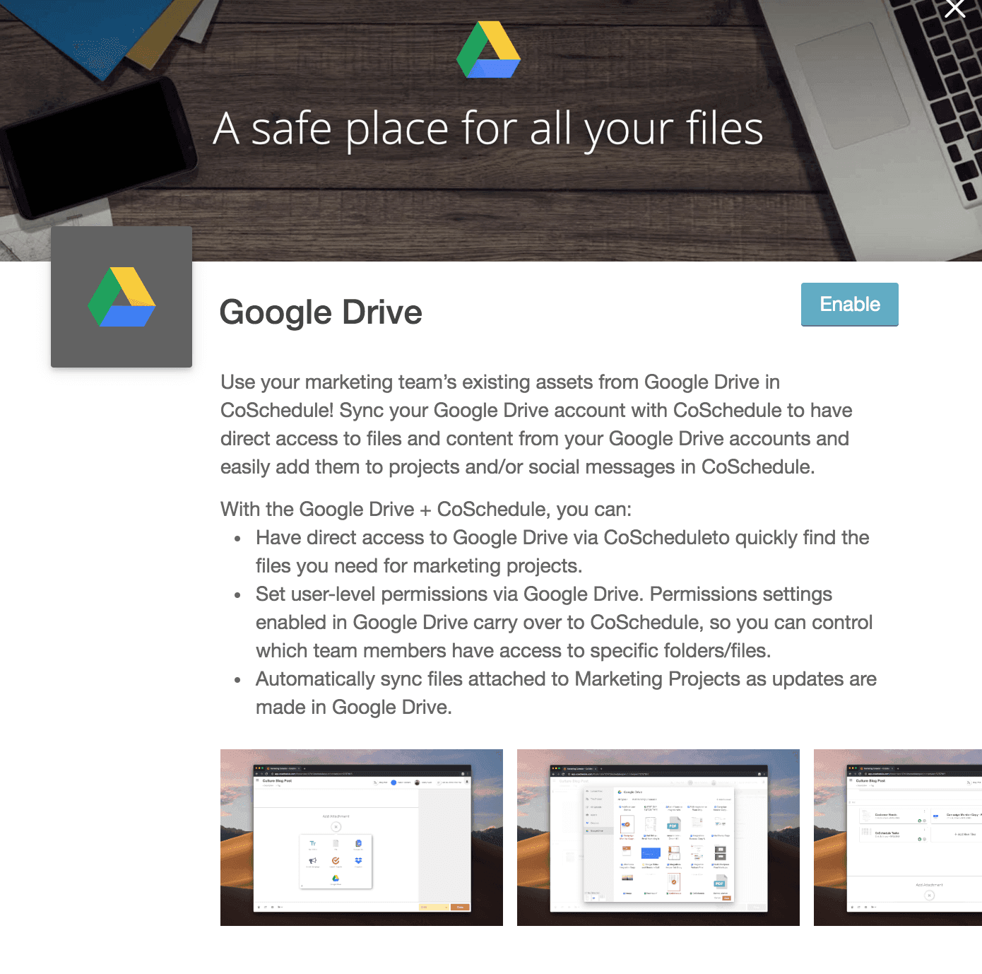 Google Drive prompts