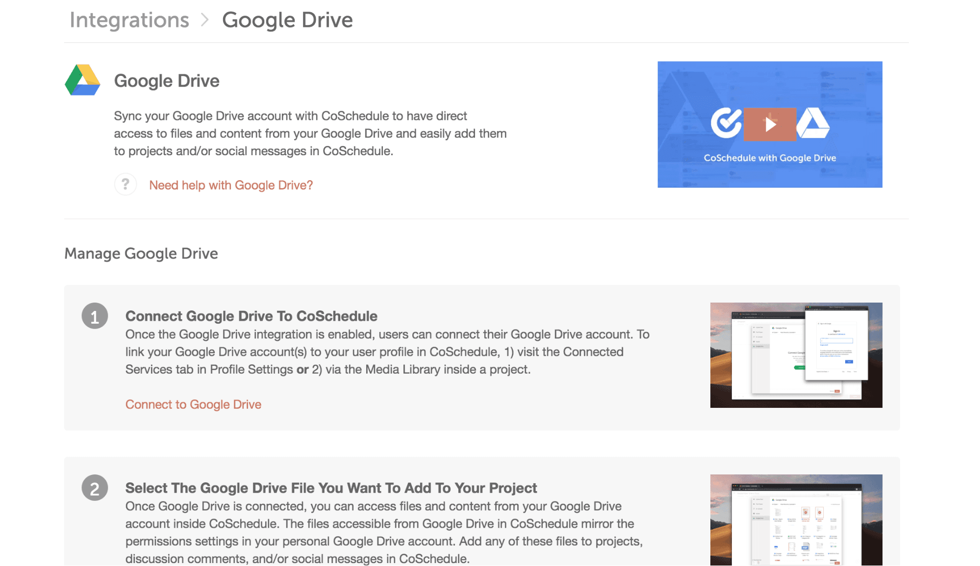 Google drive prompts