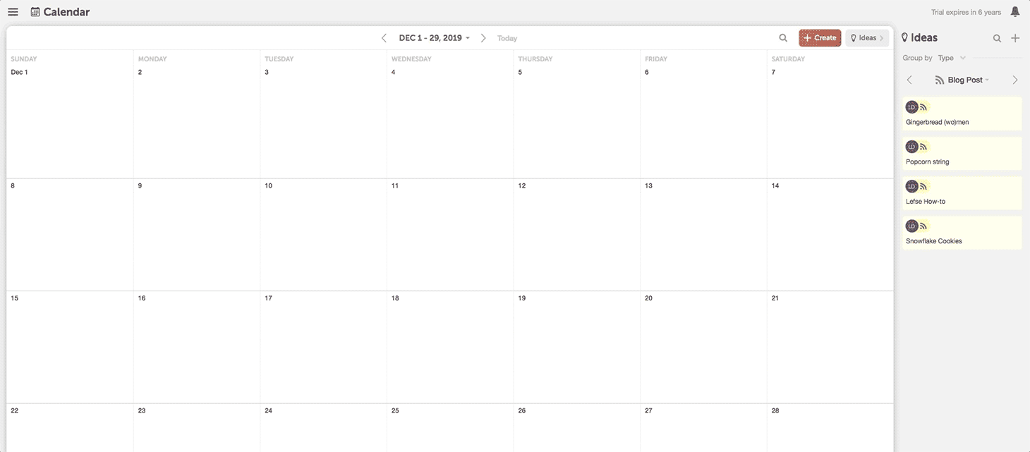 Drag and Drop Ideas to Your Calendar