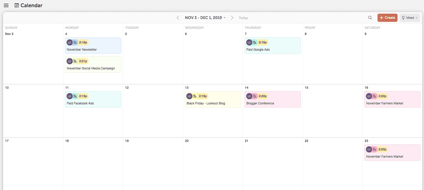 Color Labels by Project Types on the Calendar