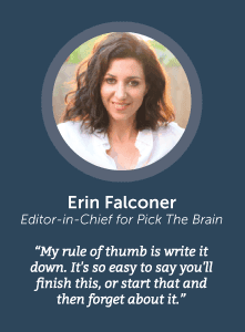 how to increase productivity with Erin Falconer